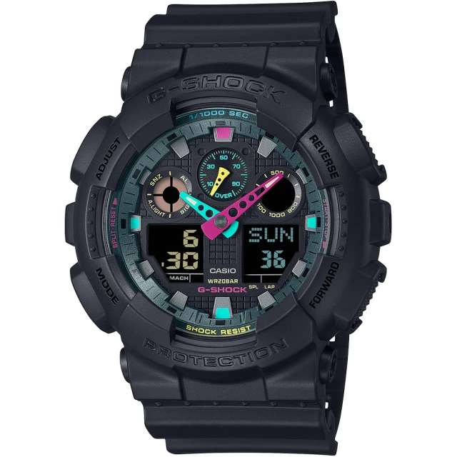 CASIO 卡西歐 G-SHOCK 虛擬世界大錶殼雙顯手錶(