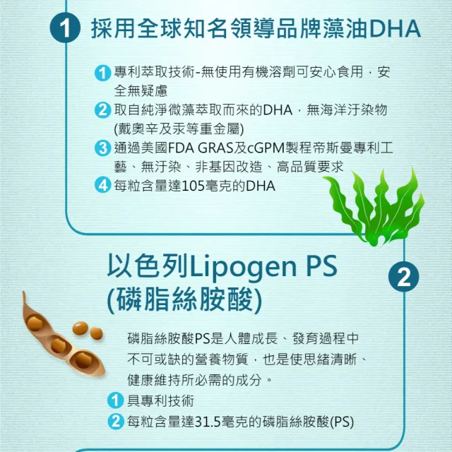 【健康優見】大視紀葉黃素軟膠囊x10瓶(30粒/瓶)+送精敏藻油DHA+PS軟膠囊x1瓶(30粒/瓶)-永信監製