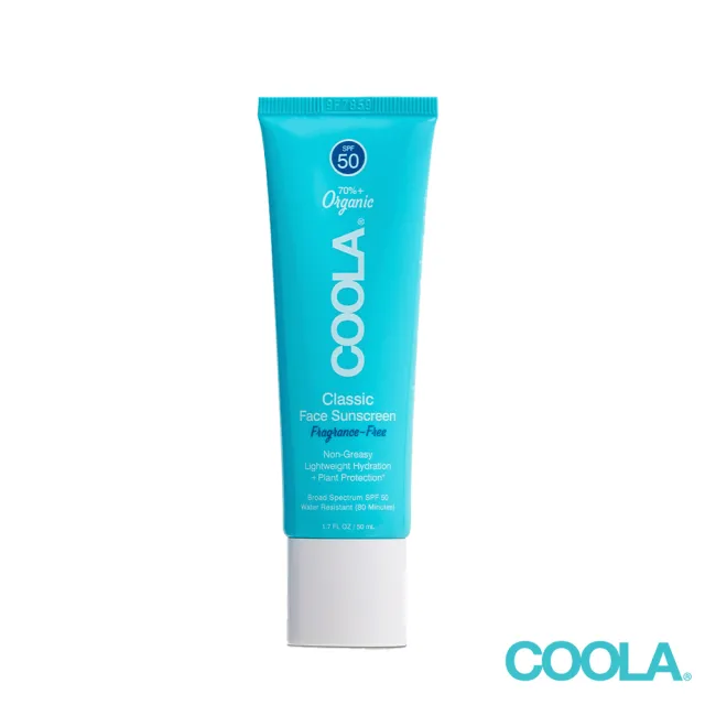 運動臉部防曬乳SPF50-無香精-50ml(COOLA/防曬/臉/運動/SPF50/無香精)