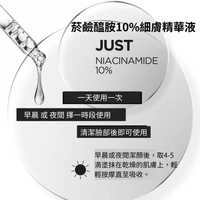 【REVOX B77 瑞博士】菸鹼醯胺10%細膚精華液30ML 3入組(全面平衡調理 毛孔肌理細緻勻亮)