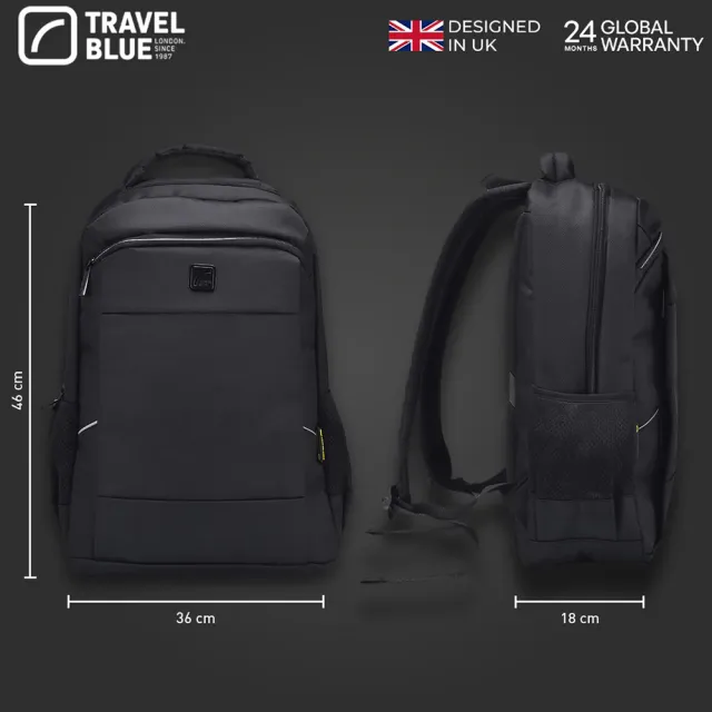 【Travelblue 藍旅】雙11 Travel Blue 藍旅 背包 XPERT-black 專業款 黑(車麗屋)