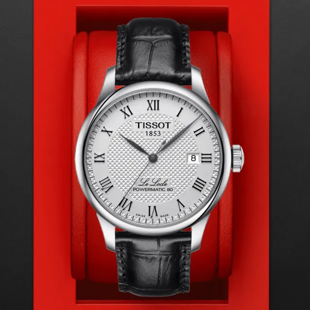 【TISSOT 天梭】LE LOCLE 力洛克 經典羅馬機械腕錶 錶 手錶 送禮(T0064071603300)