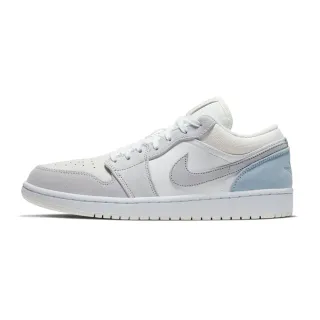 【NIKE 耐吉】休閒鞋 Air Jordan 1 Low Paris 奧運限定 小巴黎 麂皮 白灰 CV3043-100