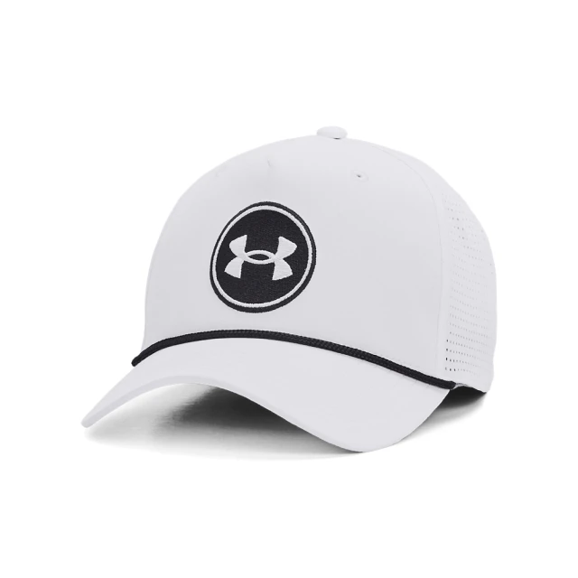 UNDER ARMOUR UA 男 Driver 後扣高爾夫球帽_1383484-100(白色)