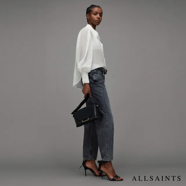 【ALLSAINTS】CELIA 真絲混紡蕾絲長袖襯衫 WH007Z(常規版型)