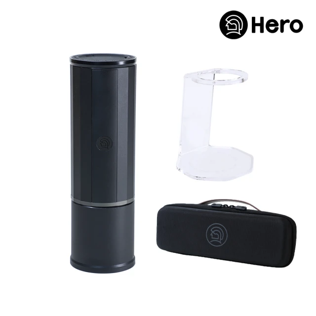 HERO 攜帶型電動兩用義式萃取膠囊咖啡機全配組 含義萃便攜包+義萃便攜支架(咖啡膠囊/一機兩用)