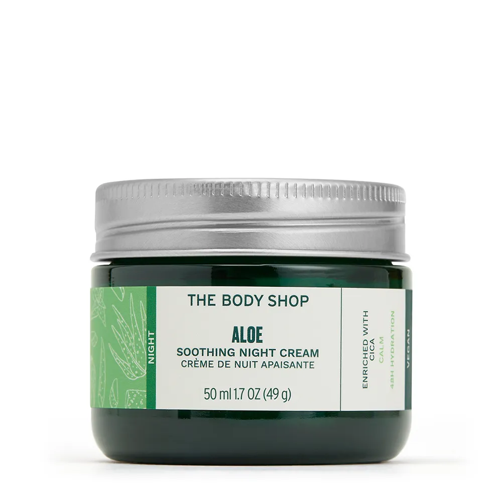 【THE BODY SHOP 美體小舖】蘆薈舒緩修護晚霜(50ML/乳霜)