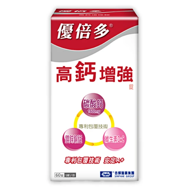 Youbest 優倍多 高鈣A+增強錠 60粒x2盒+維他命E400軟膠囊50粒x2盒