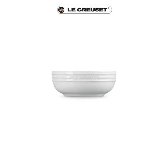 【Le Creuset】瓷器輕虹霓彩系列深圓盤13cm(雪花白)