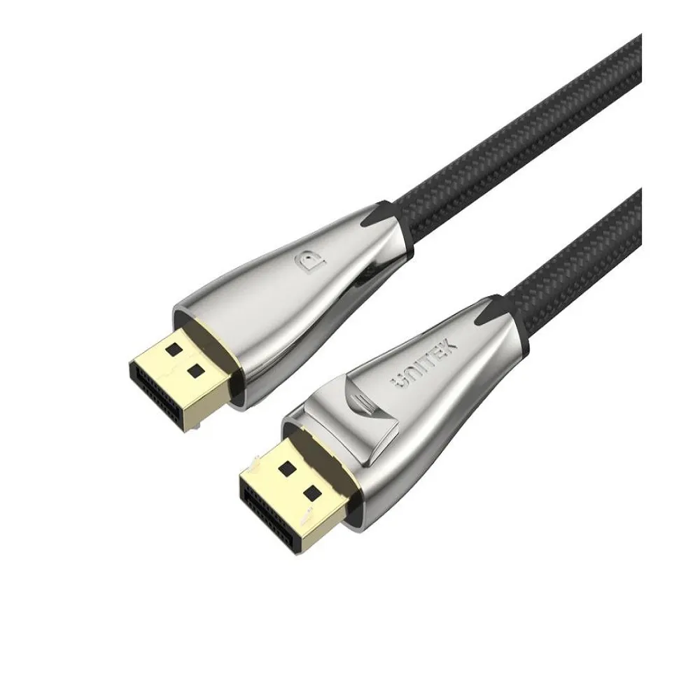 【UNITEK】UNITEK DisplayPort 1.4版 8K 60Hz 鋅合金傳輸線 1.5M