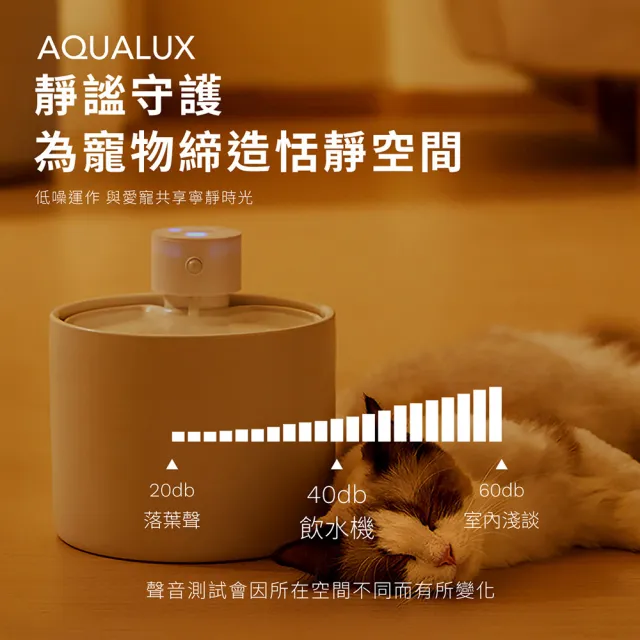 【grantclassic】UV版 喝不停 AquaLux 寵物智能陶瓷飲水機(官方品牌館 貓咪飲水機 狗狗飲水機)