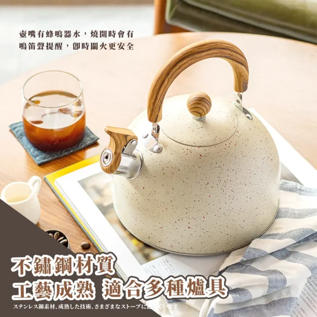 【精品居家】2.5L精美不鏽鋼噴點燒水壺(壺蓋 電磁爐 煮水壺 茶壺 熱水壺 咖啡壺 口哨壺 鳴笛壺 桌上壺)
