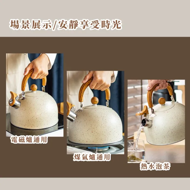 【精品居家】2.5L精美不鏽鋼噴點燒水壺(壺蓋 電磁爐 煮水壺 茶壺 熱水壺 咖啡壺 口哨壺 鳴笛壺 桌上壺)