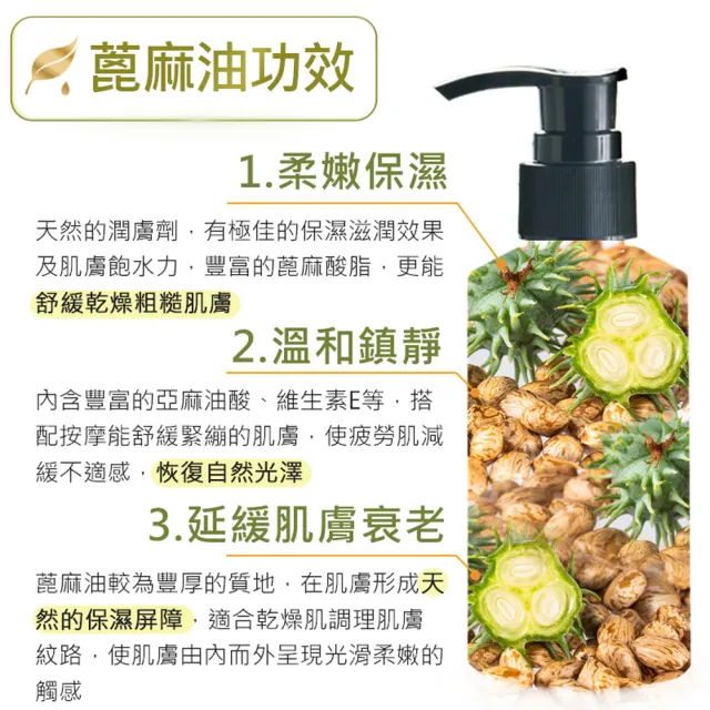 【ANDZEN 安得仁】基底油160ml-蓖麻油(按摩油保濕油基礎油)