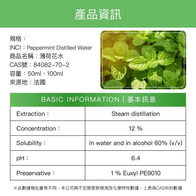 【阿皂屋】薄荷花水 50ml(化妝水、純露)