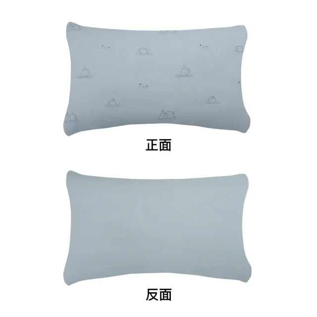 【YVONNE 以旺傢飾】100%美國棉印花枕套-水豚 泉水綠(1入 純棉 台灣製)