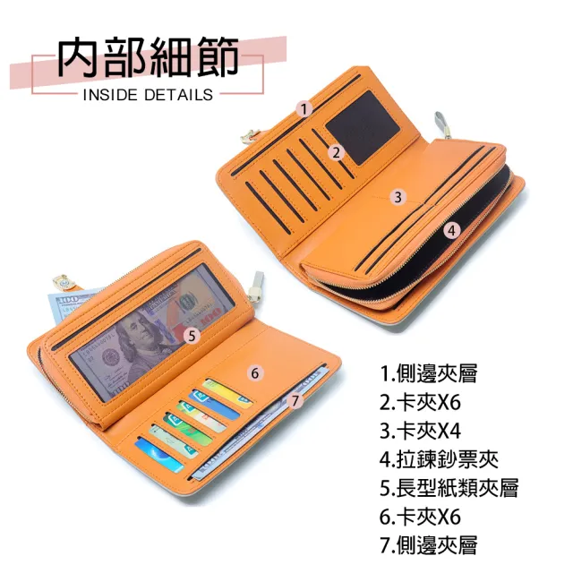 【BAGGLY&CO】雙11  洛伊珠寶扣飾多卡位頭層牛皮長夾(多色)