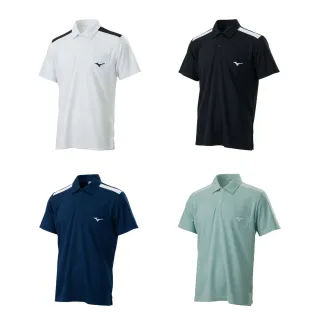 【MIZUNO 美津濃】二件組 男短袖POLO衫 球衫 網路獨賣款 防曬吸濕排汗速乾 32TAB015XX