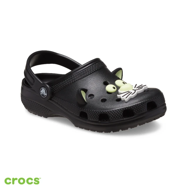 Crocs 童鞋 經典夜光黑貓小童克駱格(210197-001)