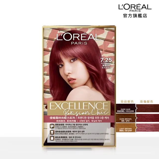 【LOREAL Paris 巴黎萊雅】優媚霜時尚魅力染髮霜 2入組(6色任選)