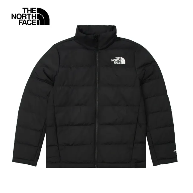 【The North Face 官方旗艦】北面男款黑色Gore-Tex防水防風透氣保暖連帽羽絨內裡三合一外套｜83RR4H0