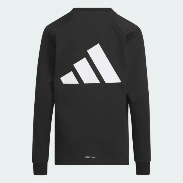 【adidas 愛迪達】ESSENTIALS 長袖上衣 吸濕排汗 童裝 IK4655