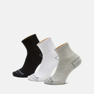 【Timberland 官方旗艦】中性多配色中筒襪三入組(A2PU2M05)