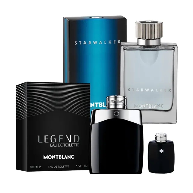 【MONTBLANC 萬寶龍】買一送一-傳奇經典男性淡香水100ml+星際旅者男性淡香水75ml(加贈小香乙瓶.公司貨)