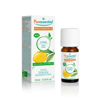 【Puressentiel 璞萃】有機認證 檸檬精油 10ml(Ecocert有機認證)