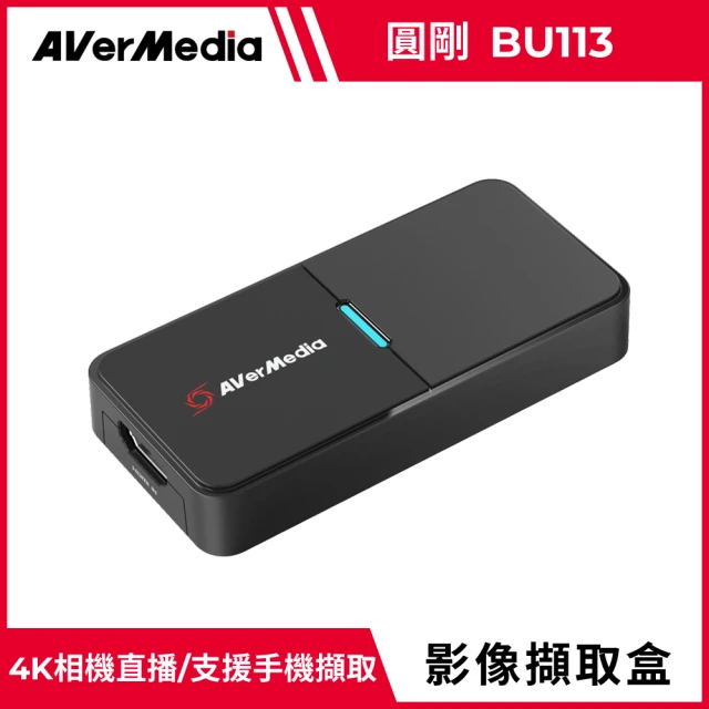 AVerMedia 圓剛 BU113 4K 相機影像擷取器