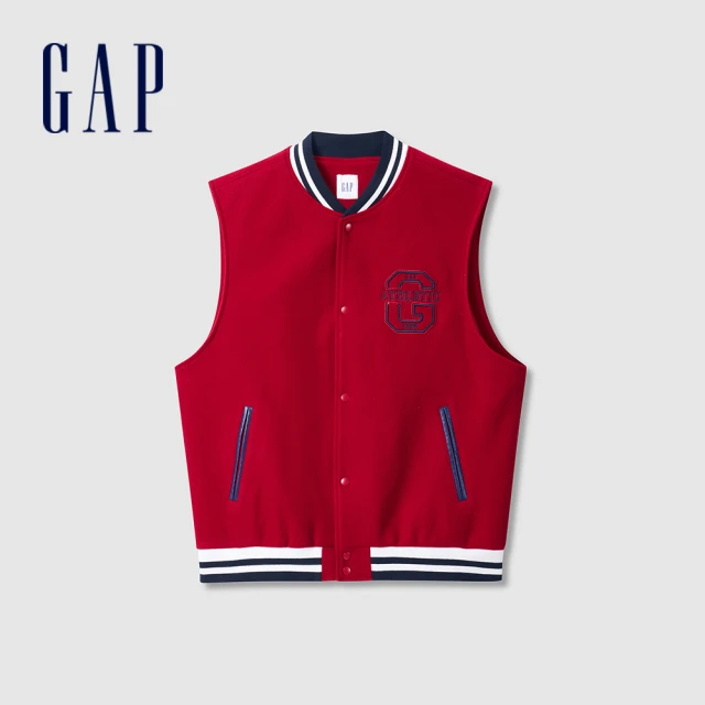 GAP 女裝 Logo短版翻領短袖襯衫-白色(873201)