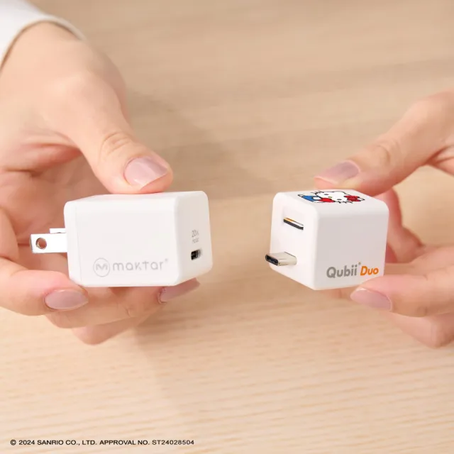 【Maktar】QubiiDuo USB-C 備份豆腐 SANRIO三麗鷗聯名款(Hello Kitty50週年紀念版/布丁狗/酷洛米/酷企鵝)