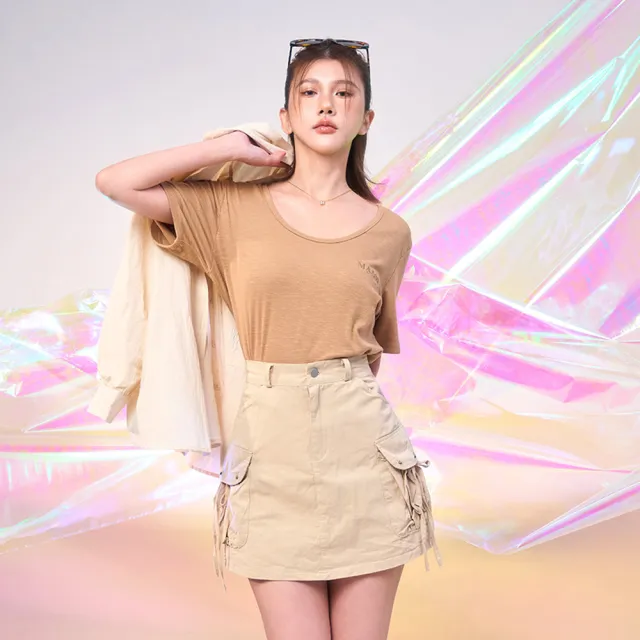 【MAJOR MADE】基本款竹節紋彈力短T(素T/圓領衣/短袖T)