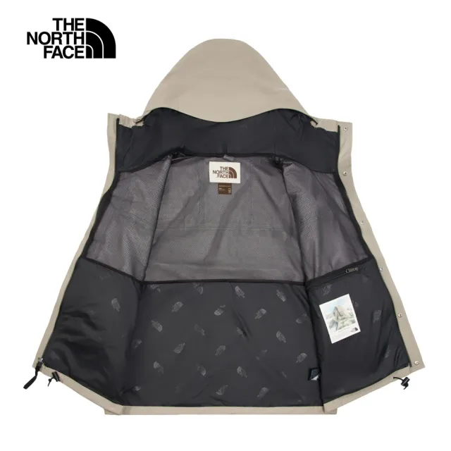 【The North Face 官方旗艦】經典ICON-北面男款灰色FUTURELIGHT防水透氣衝鋒衣｜8AKJ5IF