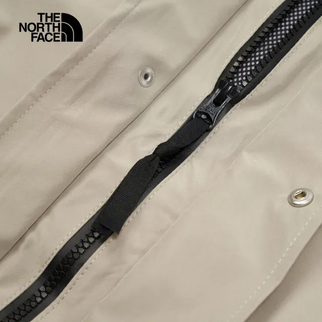【The North Face 官方旗艦】經典ICON-北面男款灰色FUTURELIGHT防水透氣衝鋒衣|8AKJ5IF
