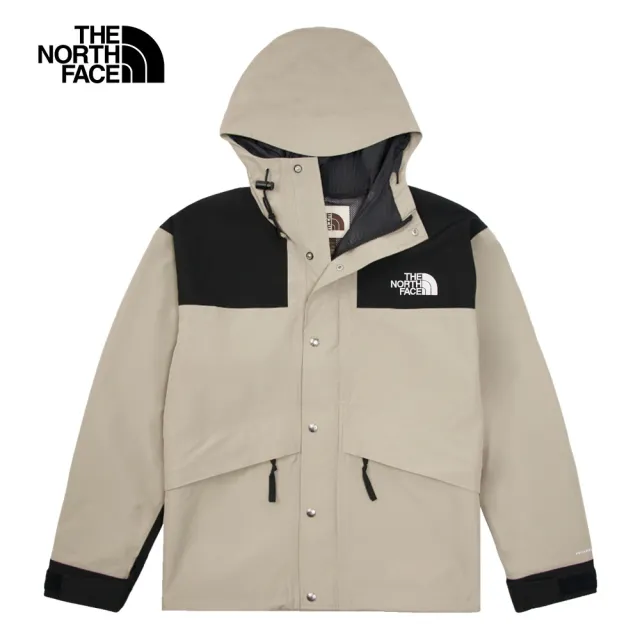 【The North Face 官方旗艦】經典ICON-北面男款灰色FUTURELIGHT防水透氣衝鋒衣｜8AKJ5IF