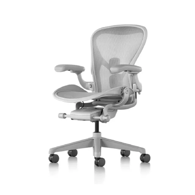 【Herman Miller】Aeron 全功能 - 礦石白｜B SIZE｜世代家具｜原廠授權代理商(人體工學椅/電腦椅/辦公椅)