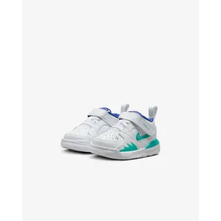 【NIKE 耐吉】運動鞋 籃球鞋 童鞋 幼童 嬰幼 小童 JORDAN STADIUM 90 SE TD 白 藍 魔鬼氈 喬丹(HJ3519100)