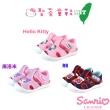 【SANRIO 三麗鷗】13-16cm 兒童鞋 輕量護腳趾休閒布涼鞋(共3色)