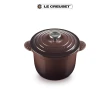 【Le Creuset】琺瑯鑄鐵萬用窈窕鍋20(巧克力棕-鋼頭)