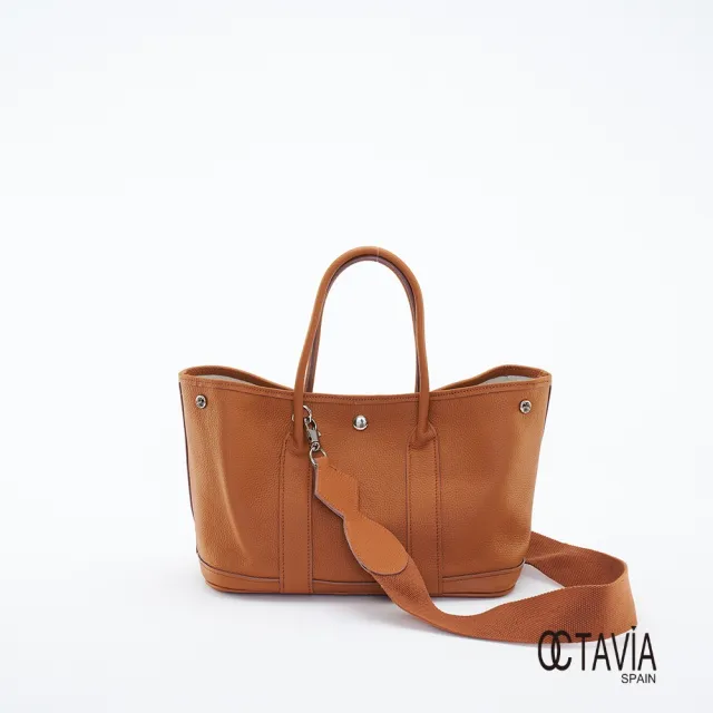 【OCTAVIA 8】雙11 OCTAVIA8 真皮-  小馬跑跑 描線牛皮手提肩背購物包 - 愛跑棕(OCTAVIA 8 2024 