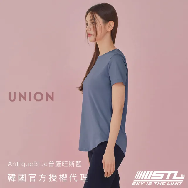 【STL】yoga 現貨 韓國瑜伽 Union 女 運動機能 圓領 短袖 上衣／圓弧蓋臀 透氣 抗菌 快乾(多色)