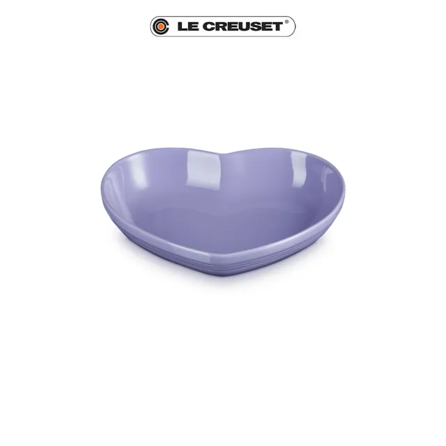 【Le Creuset】瓷器心型盤-中(薰衣草)