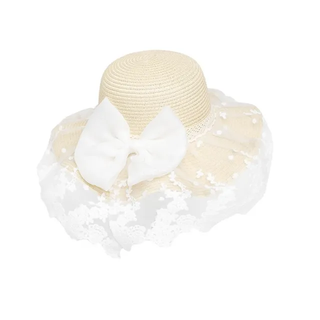 【巴黎精品】現貨+預購 渡假草帽遮陽帽編織帽防紫外線抗UV大帽簷(法式蕾絲大檐蝴蝶結女帽子2色a1fo51)
