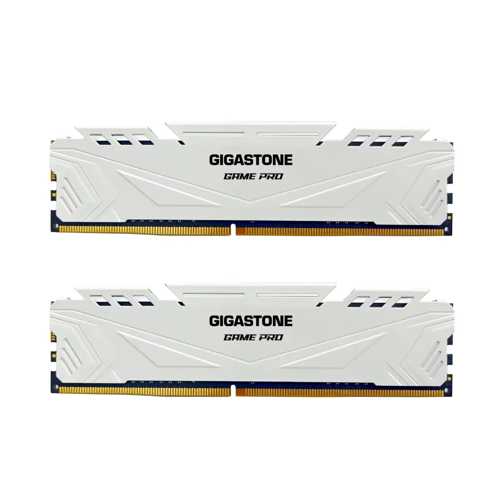 【GIGASTONE 立達】搭ARCTIC 散熱膏 ★ Game Pro DDR4 3200 32GB 電競超頻 桌上型記憶體-白(16GBx2)