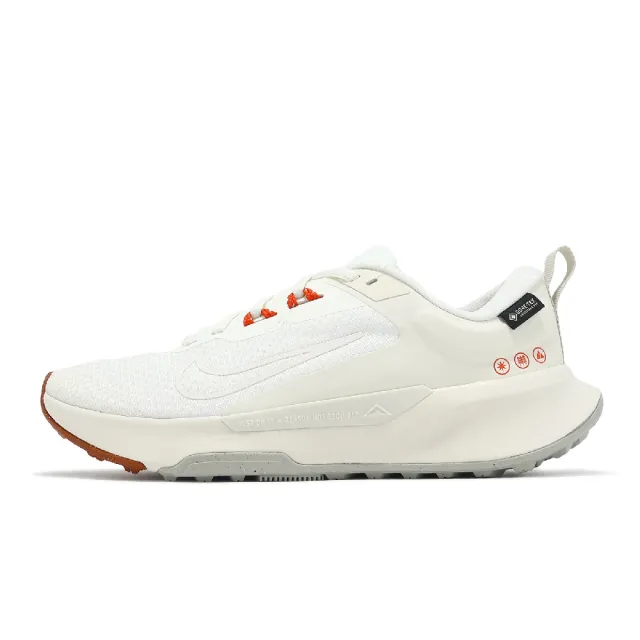 【NIKE 耐吉】防水野跑鞋 Wmns Juniper Trail 2 GTX V2 女鞋 男鞋 米白 紅 戶外 機能(HM9725-101)