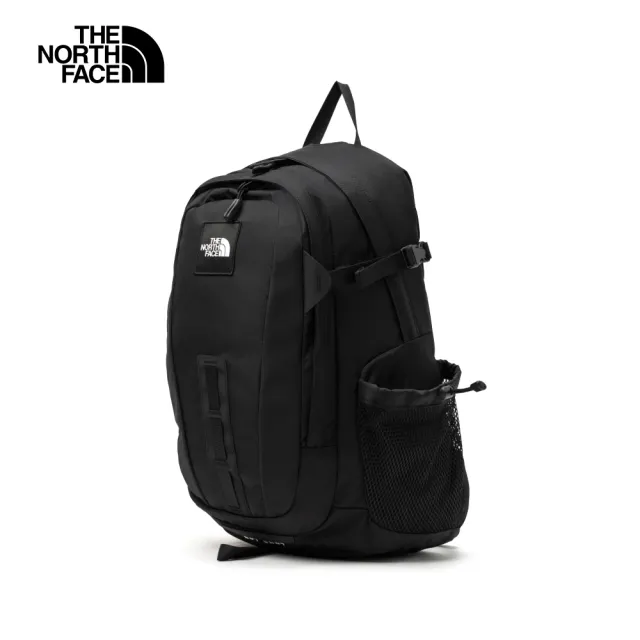 【The North Face 官方旗艦】北面男女款黑色多隔層舒適背負後背包｜3KYJ53R(筆電包/登山包)