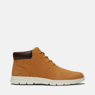 【Timberland】男款小麥色皮革中筒休閒鞋(A412S231)