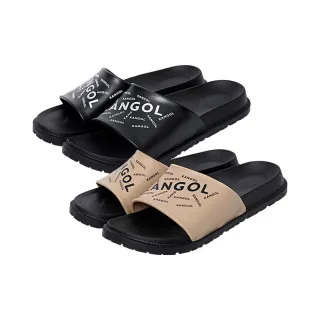 【KANGOL】袋鼠 滿版LOGO拖鞋 61251621(防水鞋 海灘鞋)