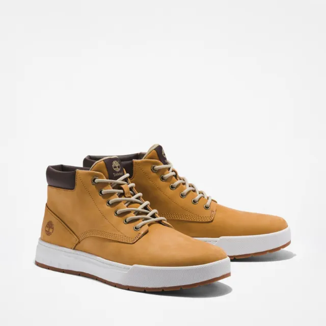 【Timberland】男款小麥色皮革中筒休閒靴(A5PRV231)